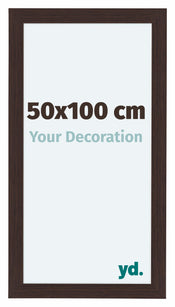 Como MDF Bilderrahmen 50x100cm Eiche Dunkel Vorne Vorne | Yourdecoration.at