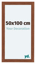 Como MDF Bilderrahmen 50x100cm Nussbaum Vorne Vorne | Yourdecoration.at