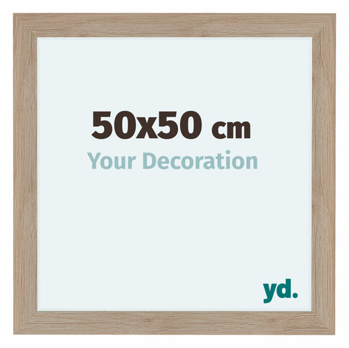 Como MDF Bilderrahmen 50x50cm Eiche Hell Vorne Messe | Yourdecoration.at