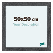 Como MDF Bilderrahmen 50x50cm Grau Gewischt Vorne Messe | Yourdecoration.at