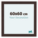 Como MDF Bilderrahmen 60x60cm Eiche Dunkel Vorne Messe | Yourdecoration.at