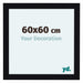 Como MDF Bilderrahmen 60x60cm Schwarz Hochglanz Vorne Messe | Yourdecoration.at