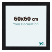 Como MDF Bilderrahmen 60x60cm Schwarz Matt Vorne Messe | Yourdecoration.at