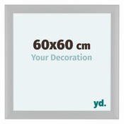 Como MDF Bilderrahmen 60x60cm Weiss Matt Vorne Messe | Yourdecoration.at