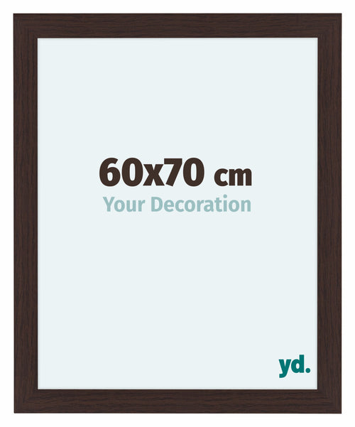 Como MDF Bilderrahmen 60x70cm Eiche Dunkel Vorne Messe | Yourdecoration.at