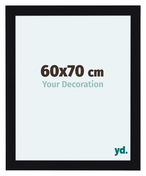 Como MDF Bilderrahmen 60x70cm Schwarz Hochglanz Vorne Messe | Yourdecoration.at