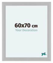 Como MDF Bilderrahmen 60x70cm Weiss Gemasert Vorne Messe | Yourdecoration.at