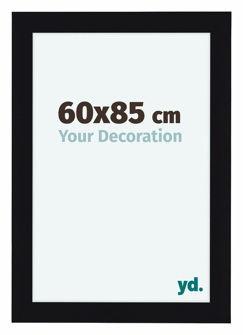 Como MDF Bilderrahmen 60x85cm Schwarz Hochglanz Vorne Vorne | Yourdecoration.at