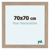 Como MDF Bilderrahmen 70x70cm Eiche Hell Vorne Messe | Yourdecoration.at