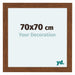 Como MDF Bilderrahmen 70x70cm Eiche Rustiek Vorne Messe | Yourdecoration.at