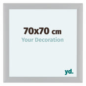 Como MDF Bilderrahmen 70x70cm Weiss Hochglanz Vorne Messe | Yourdecoration.at