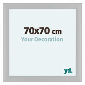 Como MDF Bilderrahmen 70x70cm Weiss Matt Vorne Messe | Yourdecoration.at