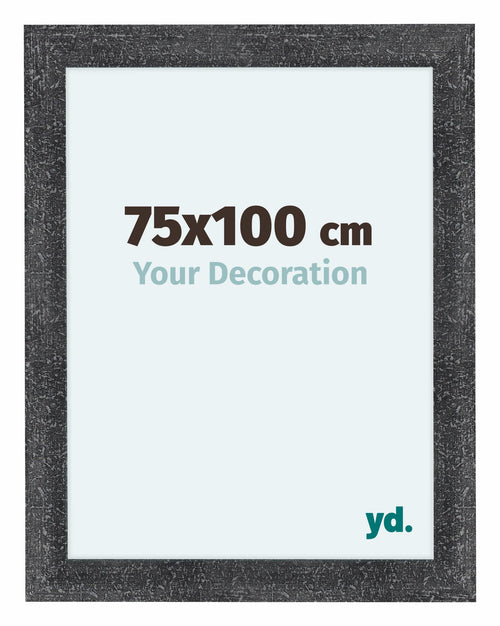 Como MDF Bilderrahmen 75x100cm Grau Gewischt Vorne Messe | Yourdecoration.at