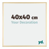 Kent Aluminium Bilderrahmen 40x40cm Gold Vorne Messe | Yourdecoration.at