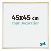 Kent Aluminium Bilderrahmen 45x45cm Gold Vorne Messe | Yourdecoration.at