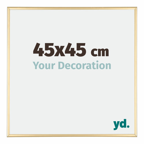 Kent Aluminium Bilderrahmen 45x45cm Gold Vorne Messe | Yourdecoration.at