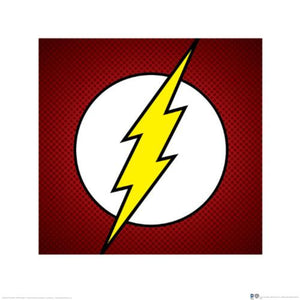 Kunstdruck Dc Comics The Flash Symbol 40x40cm Pyramid PPR45381 | Yourdecoration.at