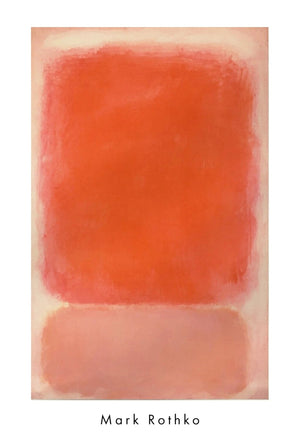 Kunstdruck Mark Rothko Red and Pink on Pink 1953 55 5x81 5cm MKR 953 PGM | Yourdecoration.at