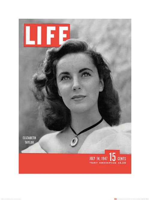 Kunstdruck Time Life Life Cover Elizabeth Taylor 60x80cm Pyramid PPR40203 | Yourdecoration.at