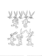 Kunstdruck Wb100 Looney Tunes Bugs Bunny 30x40cm Pyramid PPR54388 | Yourdecoration.at