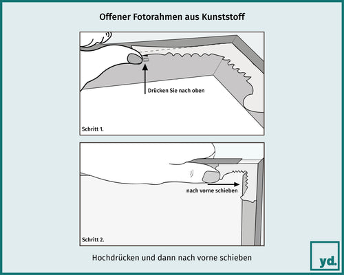 Bilderrahmen 21x29,7cm A4 Gold Kunststoff Evry