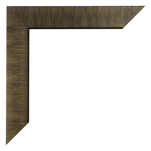 Leeds Holz Bilderrahmen 33x48cm Champagner Geburstet Detail Ecke | Yourdecoration.at