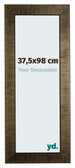 Leeds Holz Bilderrahmen 37 5x98cm Champagner Geburstet Vorne Messe | Yourdecoration.at