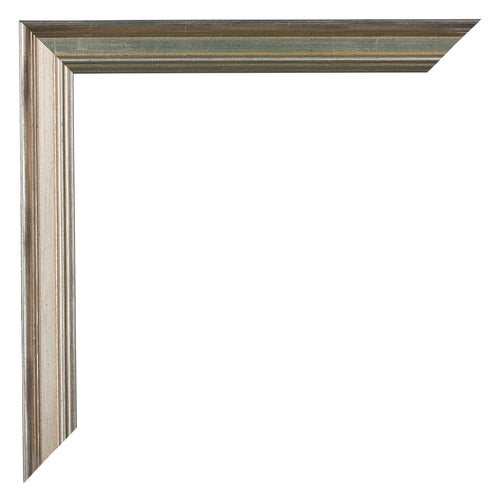 Lincoln Holz Bilderrahmen 20x20cm Silber Ecke | Yourdecoration.at