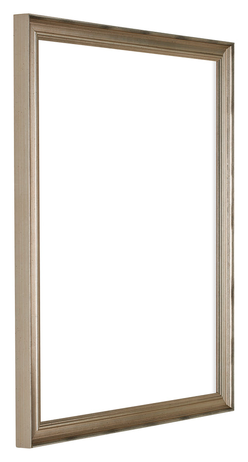 Lincoln Holz Bilderrahmen 35x45cm Silber Vorne Schrag | Yourdecoration.at