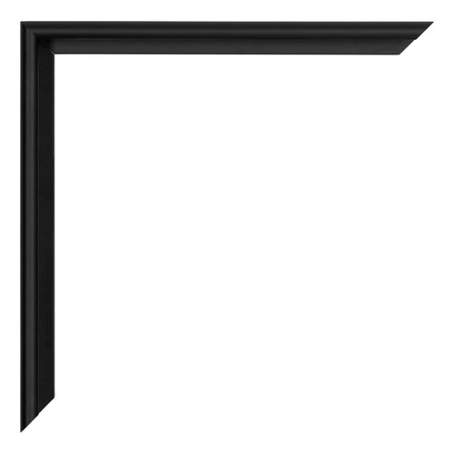 Miami Aluminium Bilderrahmen 20x20cm Schwarz Hochglanz Detail Ecke | Yourdecoration.at