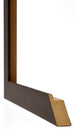 Mura MDF Bilderrahmen 18x24cm Eiche Dunkel Detail Querschnitt | Yourdecoration.at