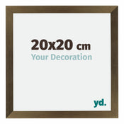 Mura MDF Bilderrahmen 20x20cm Bronze Dekor Vorne Messe | Yourdecoration.at