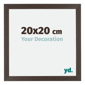 Mura MDF Bilderrahmen 20x20cm Eiche Dunkel Vorne Messe | Yourdecoration.at