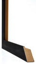 Mura MDF Bilderrahmen 20x20cm Schwarz Gemasert Detail Querschnitt | Yourdecoration.at