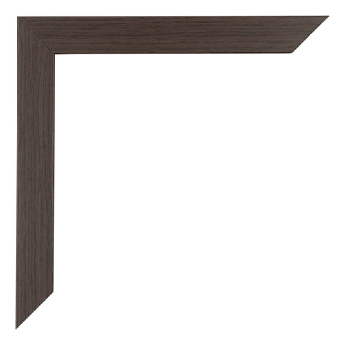 Mura MDF Bilderrahmen 20x25cm Eiche Dunkel Detail Ecke | Yourdecoration.at