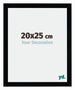 Mura MDF Bilderrahmen 20x25cm Schwarz Hochglanz Vorne Messe | Yourdecoration.at