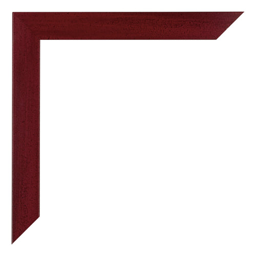 Mura MDF Bilderrahmen 20x25cm Weinrot Gewischt Detail Ecke | Yourdecoration.at