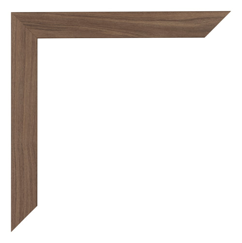 Mura MDF Bilderrahmen 20x28cm Nussbaum Dunkel Detail Ecke | Yourdecoration.at