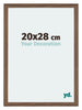 Mura MDF Bilderrahmen 20x28cm Nussbaum Dunkel Vorne Messe | Yourdecoration.at