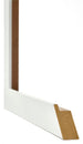 Mura MDF Bilderrahmen 20x28cm Weiss Gewischt Detail Querschnitt | Yourdecoration.at