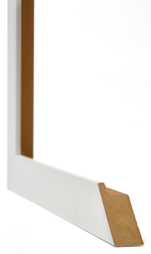 Mura MDF Bilderrahmen 20x28cm Weiss Matt Detail Querschnitt | Yourdecoration.at