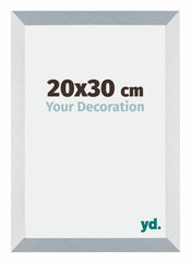 Mura MDF Bilderrahmen 20x30cm Aluminium Geburstet Vorne Messe | Yourdecoration.at