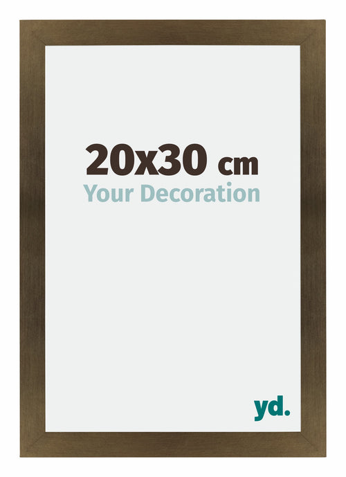 Mura MDF Bilderrahmen 20x30cm Bronze Dekor Vorne Messe | Yourdecoration.at