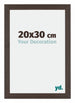 Mura MDF Bilderrahmen 20x30cm Eiche Dunkel Vorne Messe | Yourdecoration.at