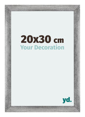 Mura MDF Bilderrahmen 20x30cm Grau Gewischt Vorne Messe | Yourdecoration.at