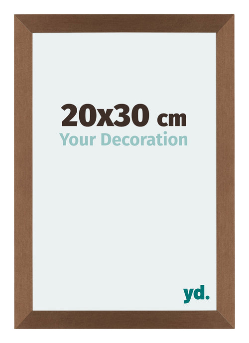 Mura MDF Bilderrahmen 20x30cm Kupfer Dekor Vorne Messe | Yourdecoration.at