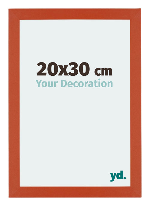 Mura MDF Bilderrahmen 20x30cm Orange Vorne Messe | Yourdecoration.at