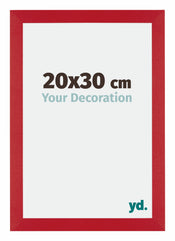 Mura MDF Bilderrahmen 20x30cm Rot Vorne Messe | Yourdecoration.at