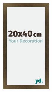 Mura MDF Bilderrahmen 20x40cm Bronze Dekor Vorne Messe | Yourdecoration.at