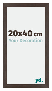 Mura MDF Bilderrahmen 20x40cm Eiche Dunkel Vorne Messe | Yourdecoration.at